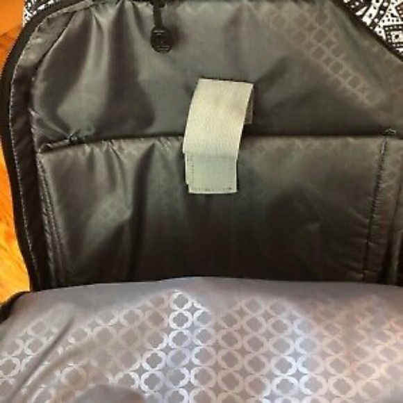 J World New York ROLLING BACKPACK, Black and White Print - Picture 10 of 15